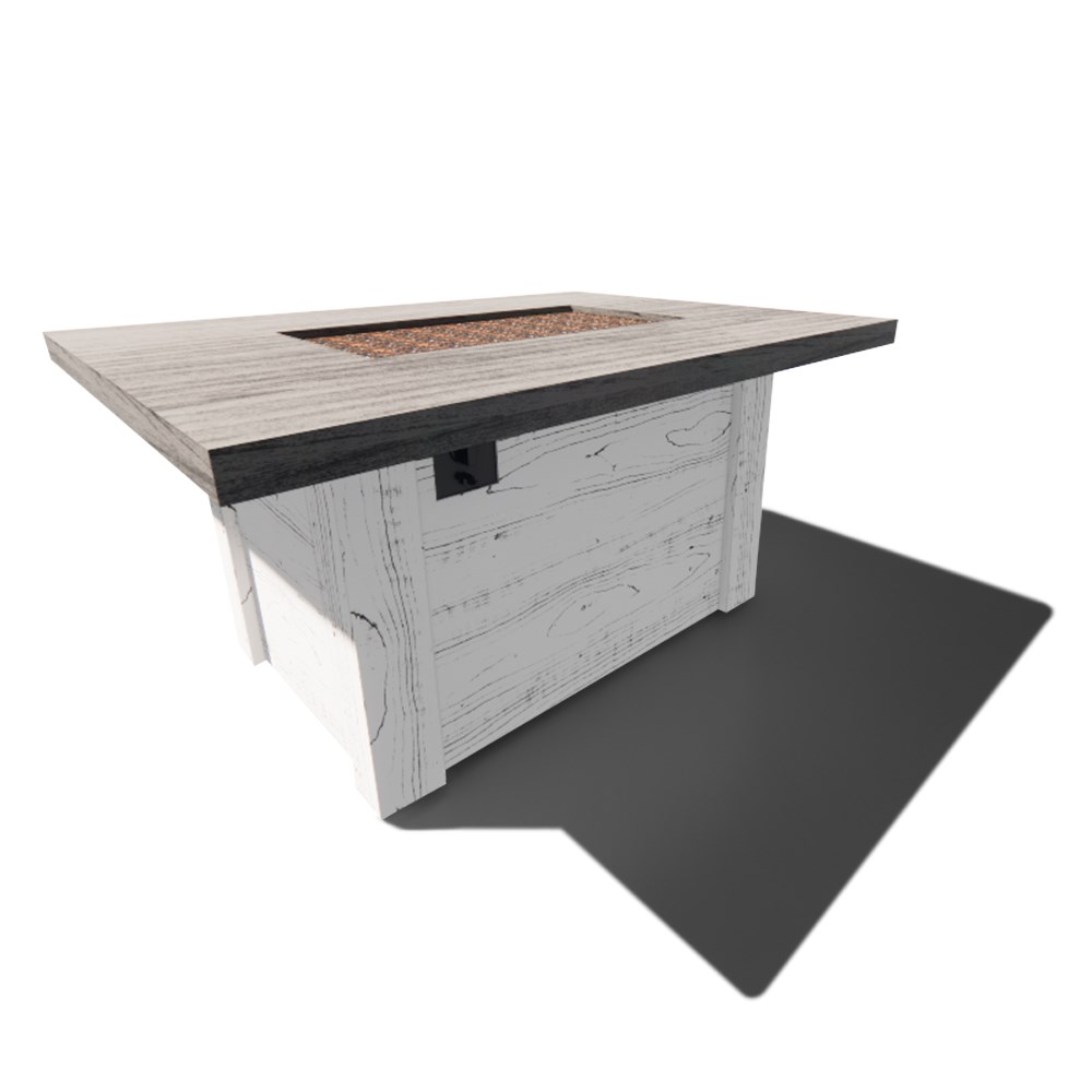 Alcott Rectangular Gas Fire Pit Table (ALC-1224)