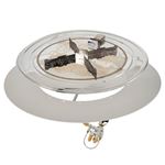View Round Crystal Fire Plus Gas Burner Insert and Plate Kit For Commercial Or Residential Applications