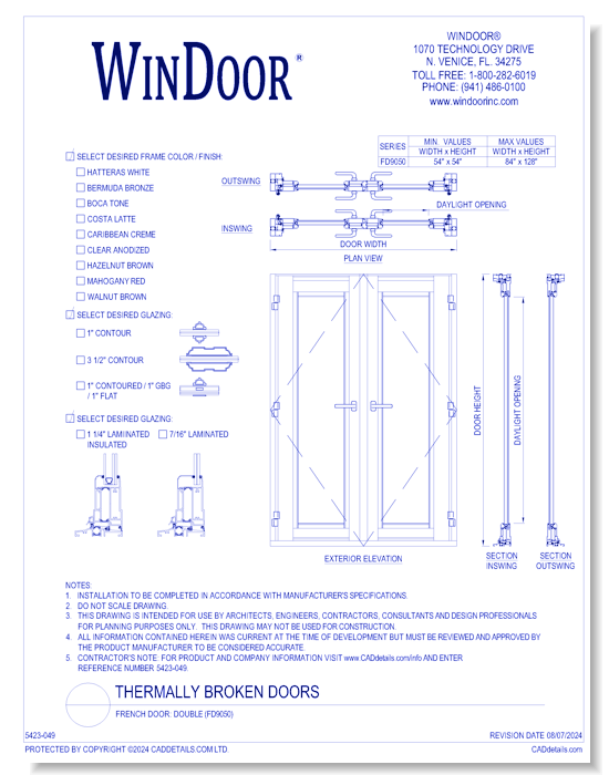 French Door: Double (FD9050)