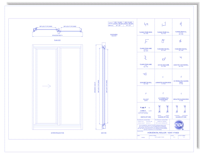 Horizontal Roller: Vent Fixed (HR4010A)