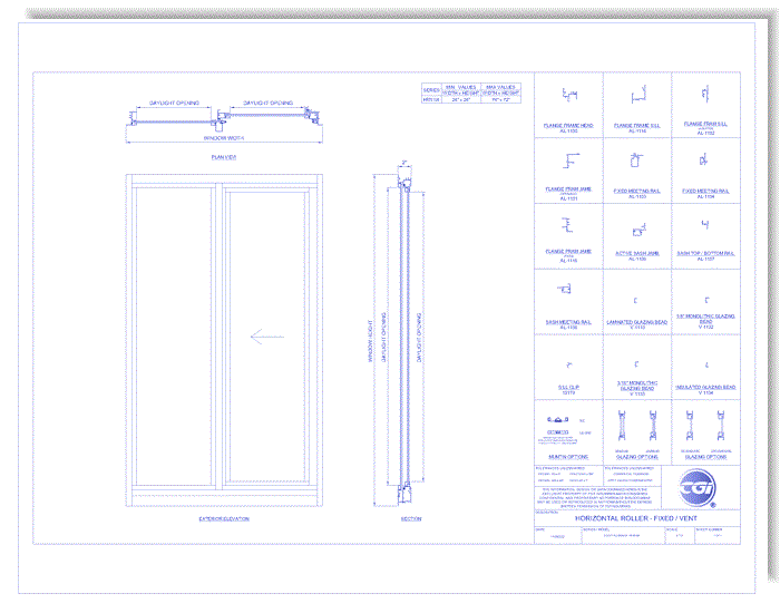 Horizontal Roller: Fixed Vent (HR4010A)