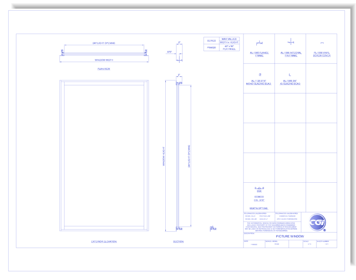 Picture Window: Fixed (PW4020)