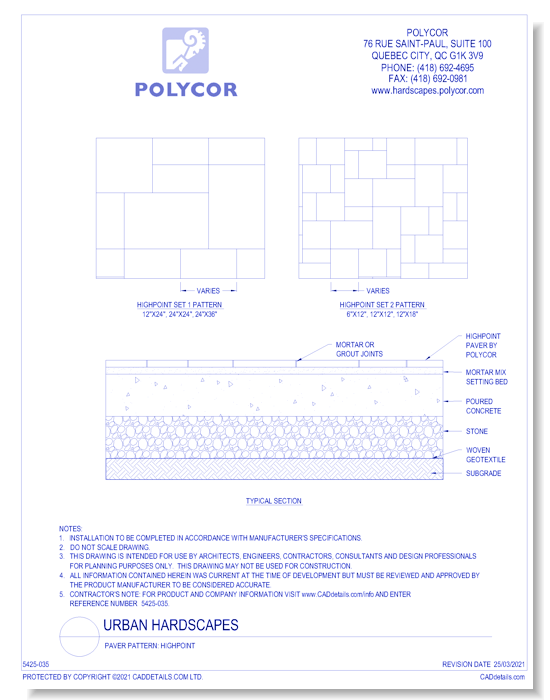 Paver Pattern: Highpoint