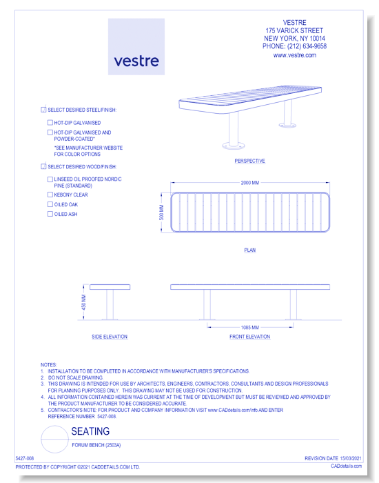 Forum Bench (2503A)