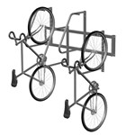View (CVR-W) Compact Vertical Rack (Bike Hanger) Single Sided, 4-Bikes, Wall Mount 