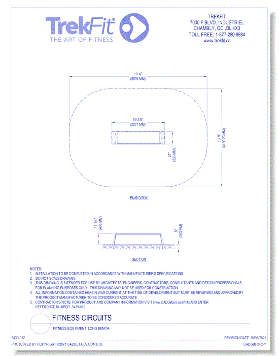 Fitness Equipment: Long Bench