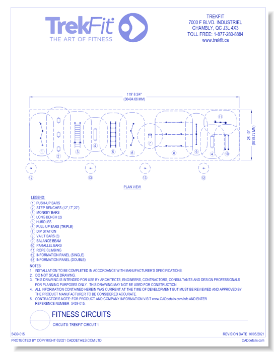 Circuits: TrekFit Circuit 1