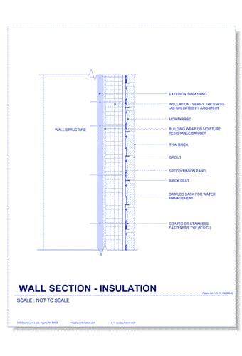 Brick Lath-Sheet: 4 - Wall Section - Insultation