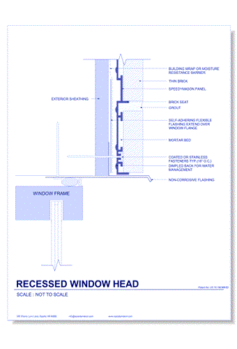 Brick Lath-Sheet: 22 - Recess Window Head