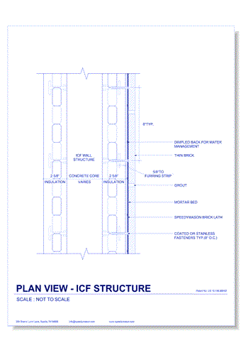 Brick Lath-Sheet: 49 - Plan View - ICF Structure