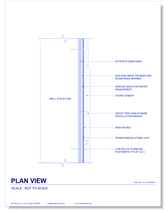 Stone Lath-Sheet: 1 - Plan View