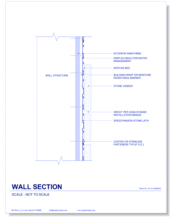 Stone Lath-Sheet: 3 - Wall Section