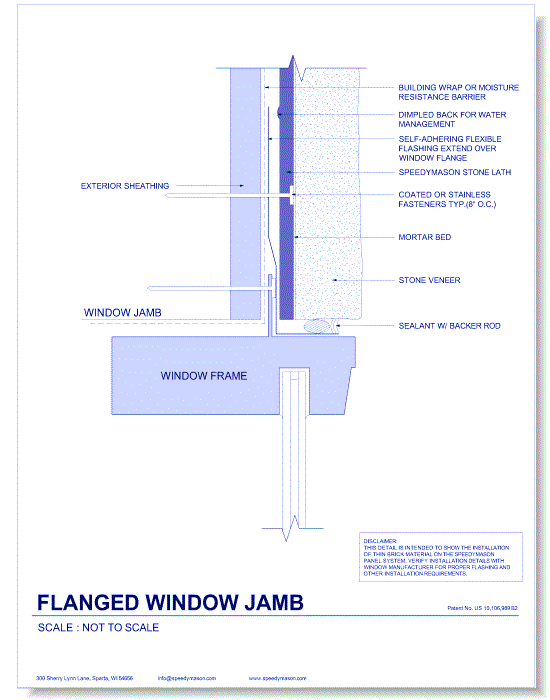 Stone Lath-Sheet: 7 - Flanged Window Jamb