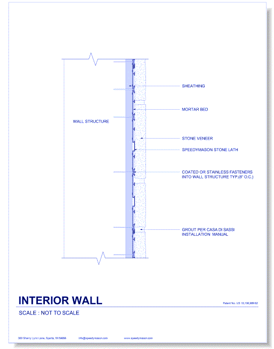 Stone Lath-Sheet: 12 - Interior Wall