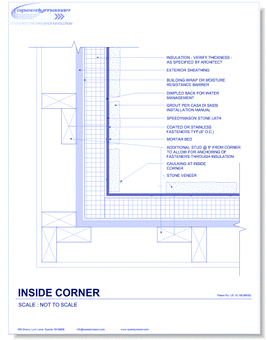 Stone Lath-Sheet: 18 - Inside Corner
