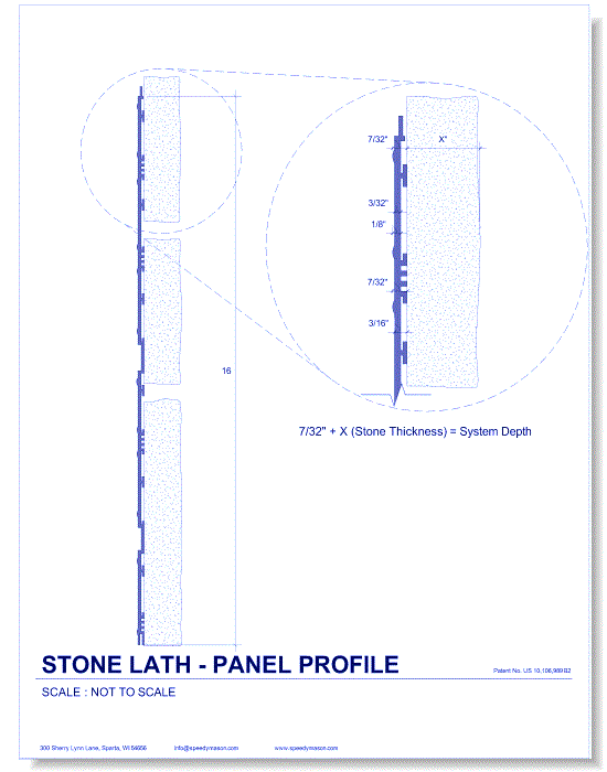 Stone Lath-Sheet: 29 - Stone Lath - Panel Profile