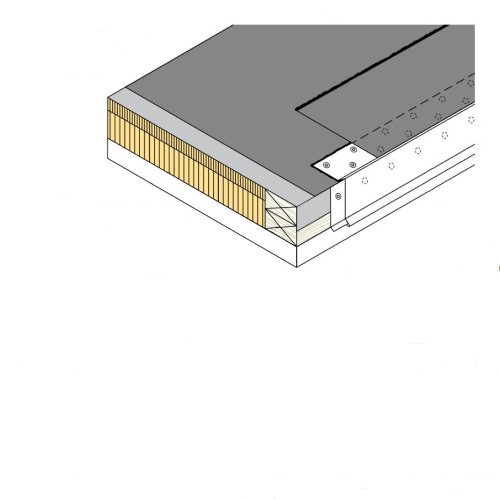 CAD Drawings BIM Models CertainTeed Commercial Roofing CT-01A Edge Flashing - Alternate