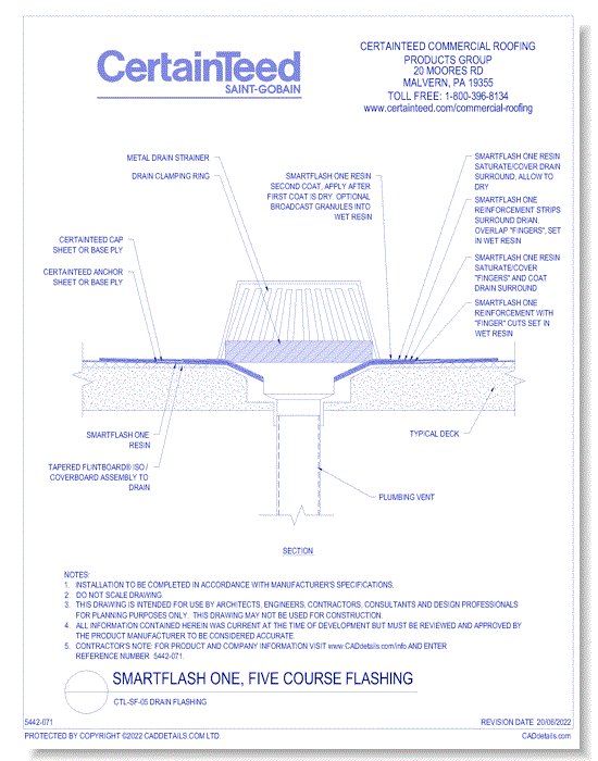 CTL-SF-05 Drain Flashing