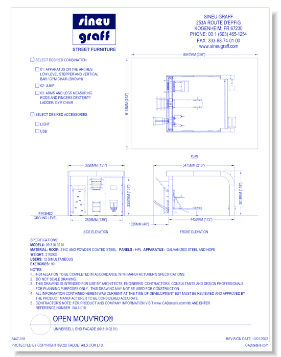 Universel L End Facade (09 310 02 01)