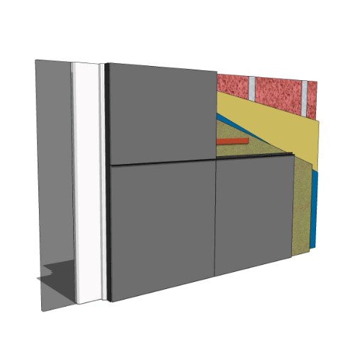 Armatherm™ Z Girt: Fiber Cement - Swing Door Jamb - Stud Wall