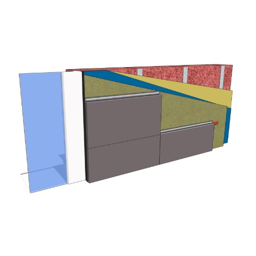 Armatherm™ Z Girt: ACM Panel - Sliding Door Jamb - Stud Wall