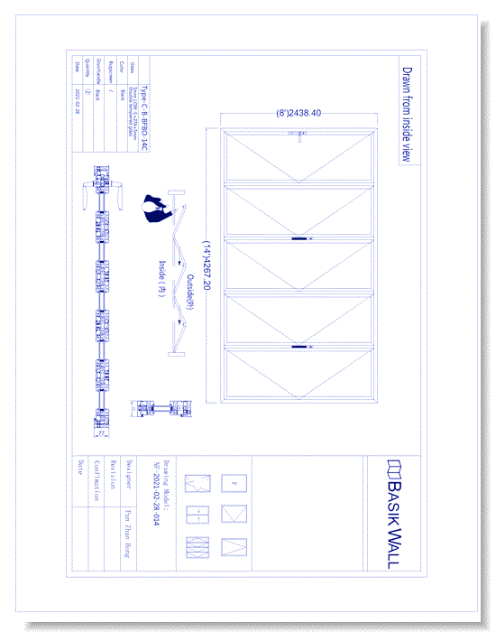 Bi-Fold Patio Door: 5 Panel (Model NF-2021-02-28-014)