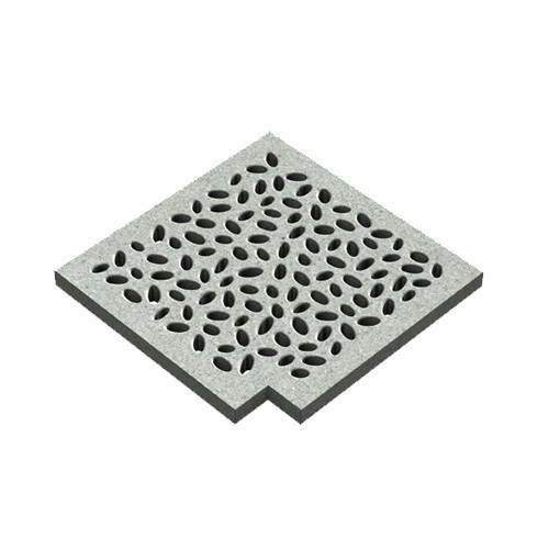 Trench/Pool Grates: Baby Pebbles (67111C_90°BP300H25)