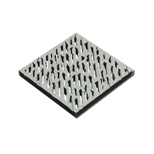 Sump Covers/Basin Grates: Chiseled Rain (U31110_BG-CHISELED-300)