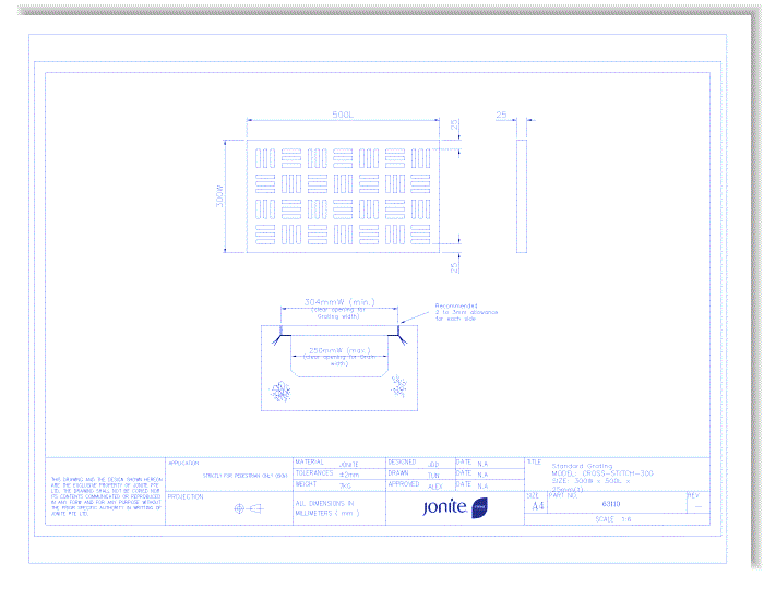 Trench/Pool Grates: Cross-Stitch (63110_CROSS-STITCH-300)