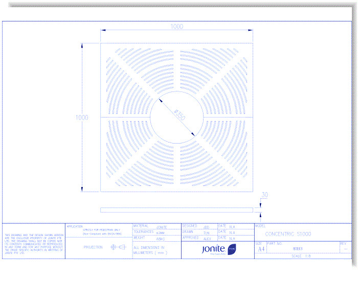 Tree Grates: Concentric (83113_CONCENTRIC S1000)