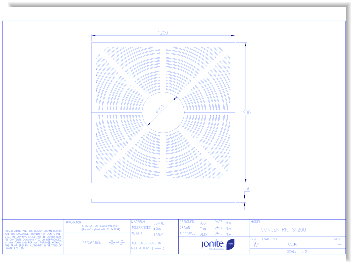 Tree Grates: Concentric (83116_CONCENTRIC S1200)