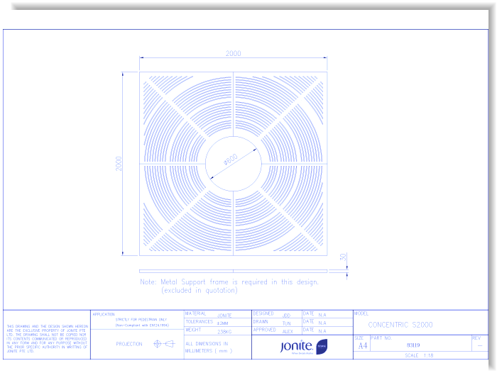 Tree Grates: Concentric (83119_CONCENTRIC S2000)