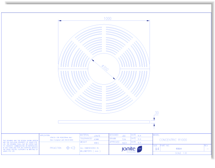 Tree Grates: Concentric (83114_CONCENTRIC R1000)