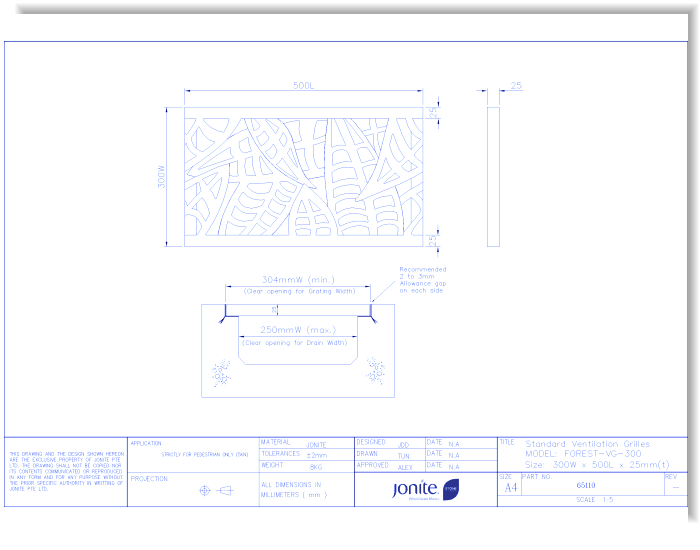 Ventilation Grates: Forest (65110_FOREST-VG-300)