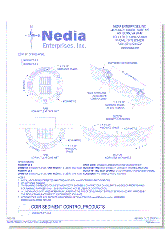Coir Sediment Control: KoirWattle™ 6 & 9