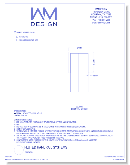 Fluted Handrail Systems: Essential