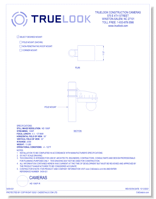 PTZ Cameras: HD 1080P IR