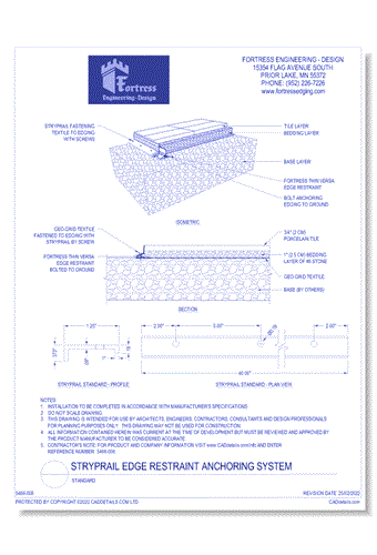 StrypRAIL Edge Restraint Anchoring System: Standard