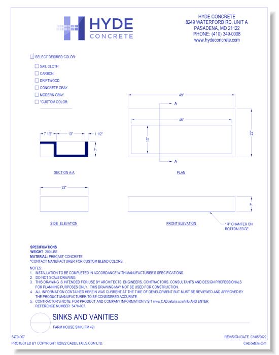 Farm House Sink (FM 49)