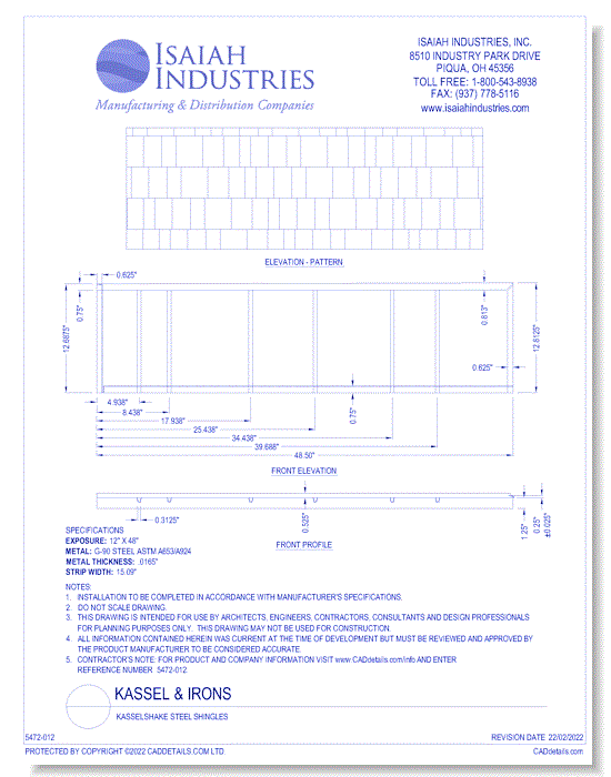 Kasselshake Steel Shingles