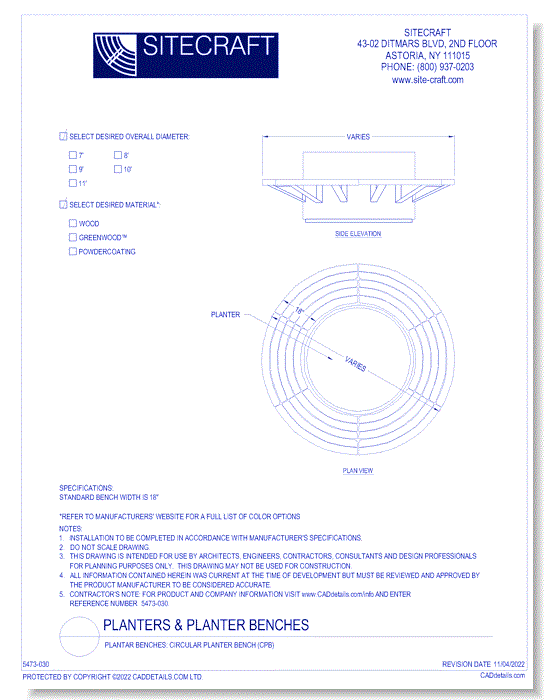 Circular Planter Bench (CPB)