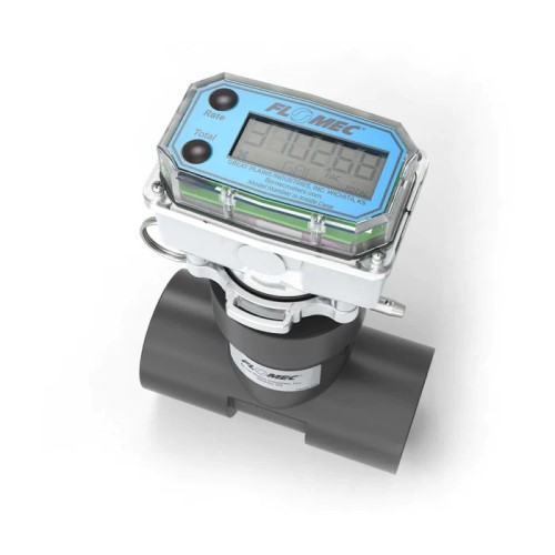 CAD Drawings BIM Models FLOMEC Aquasonic Ultrasonic Flow Meter Battery Powered UM-025-B