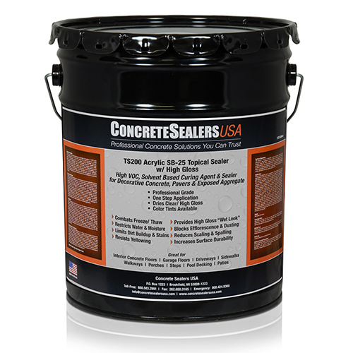 CAD Drawings Concrete Sealers USA TS200 Acrylic Topical Sealer SB-25 w/ High Gloss (5 gal.) - Concrete Sealers USA
