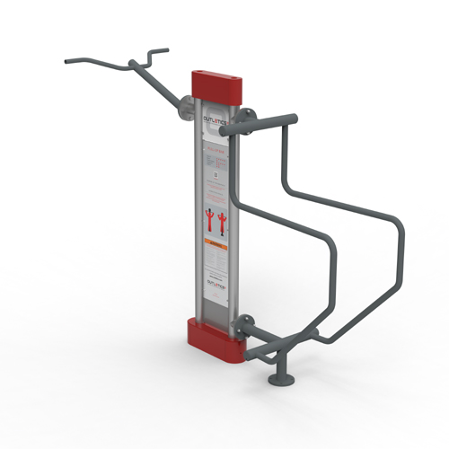 CAD Drawings BIM Models Outletics Dips and Pull-Up Bar Combination