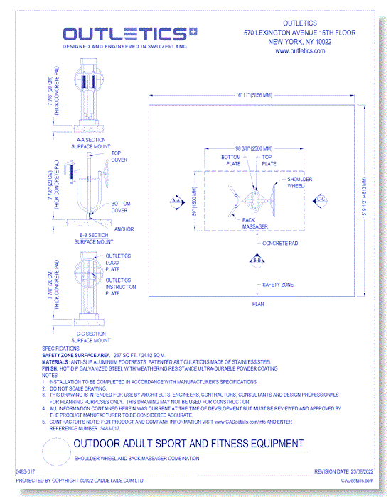 Shoulder Wheel and Back Massager Combination