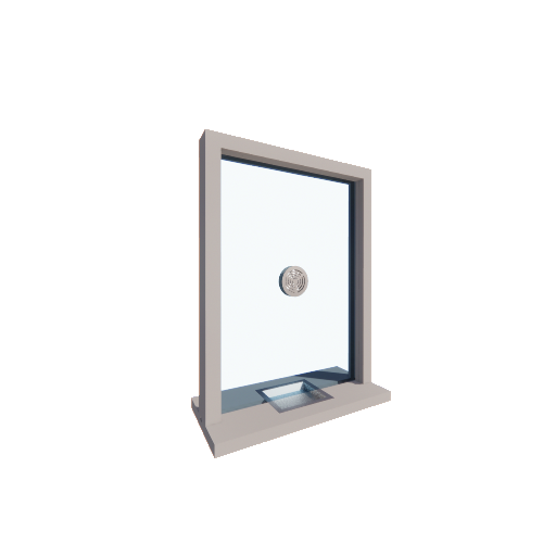 Aluminum Window: USAW 400 - Fixed Exterior with Counter