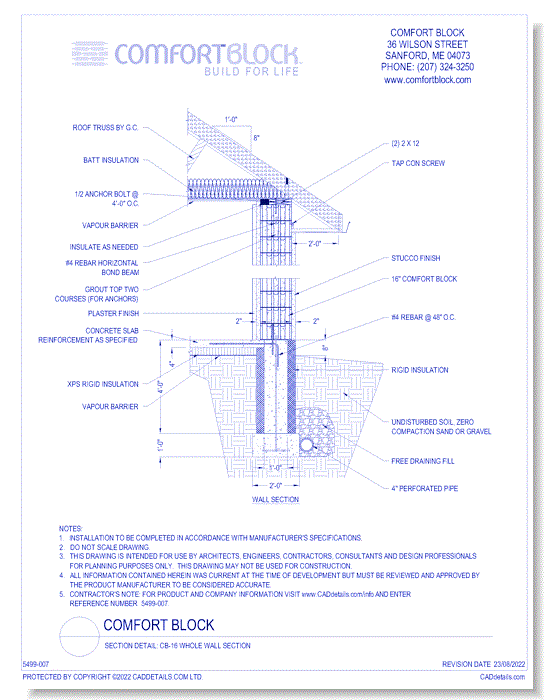 CB-16 Whole Wall Section