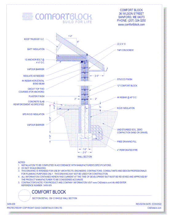 CB-12 Whole Wall Section