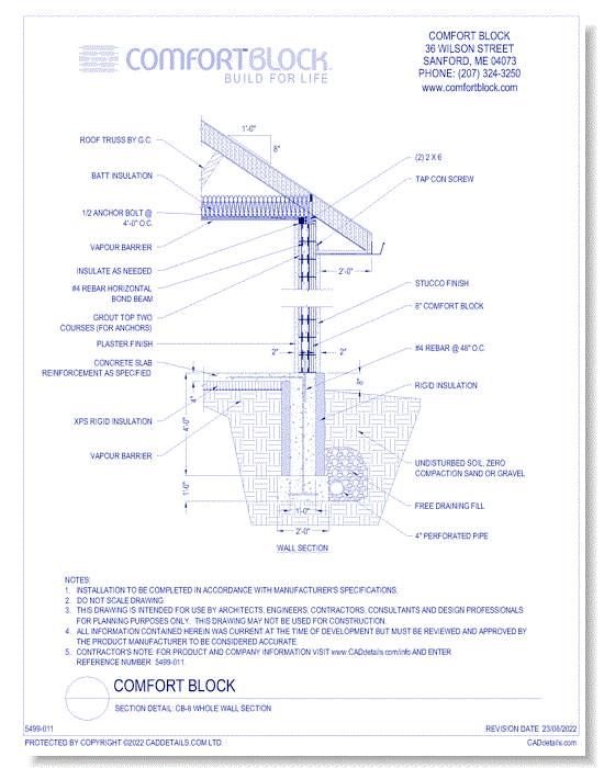 CB-8 Whole Wall Section