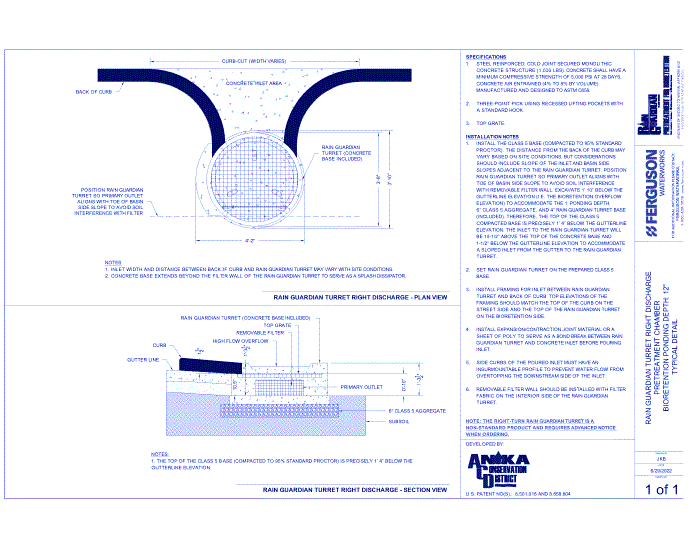 Rain Guardian: Turret With Right Discharge 12-Inch